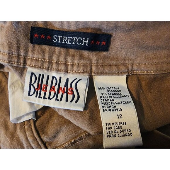 Bill Blass Jeans Capri Stretch With Front Pockets Size 12 Khaki - Picture 2 of 9
